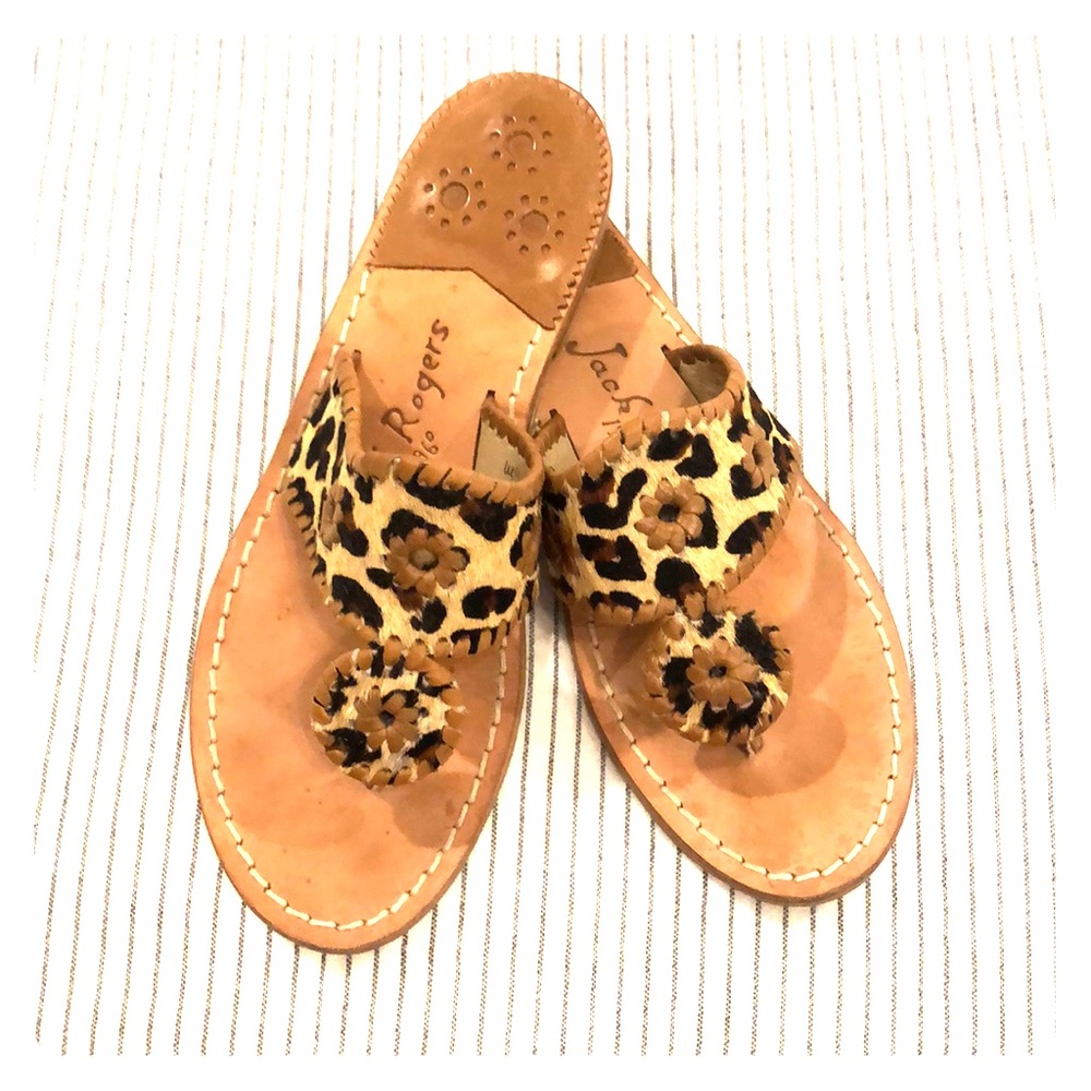 Leopard print Jack Rogers